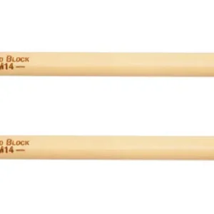 Grover Pro Percussion Rattan Handle 1‘‘ Rubber Woodblock Mallets Remise