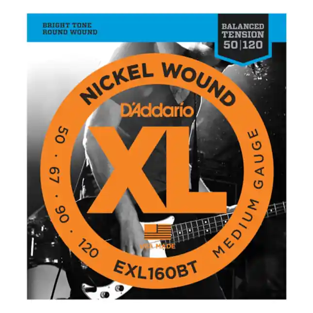 D‘Addario NICKEL basse D‘Addario EXL160BT, Balanced Medium, 50-120 Prix Choc