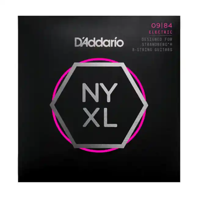 Haute Qualité D‘Addario 8 cordes Strandberg D‘Addario NYXL0984, filet nickel, Super Light, 09-84