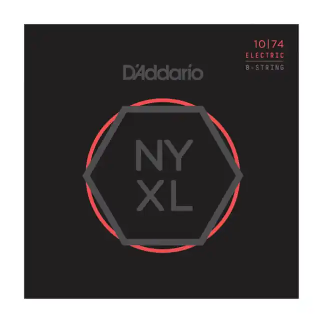 D‘Addario 8 cordes D‘Addario NYXL1074 filet nickel, aiguës Light / graves Heavy, 10-74 Meilleure Vente
