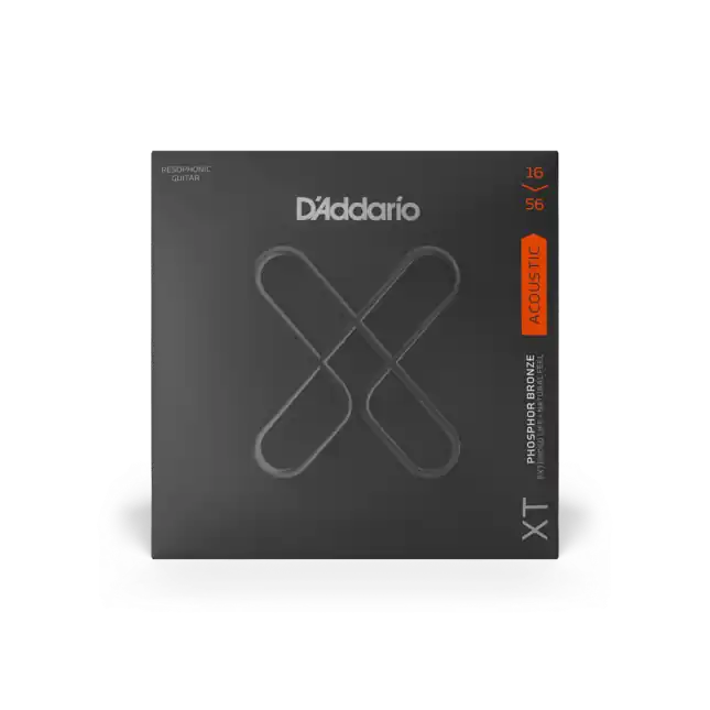 D‘Addario XT pour guitare acoustique en bronze phosphoreux, Medium, résonateur, 16-56 Dernier Modèle