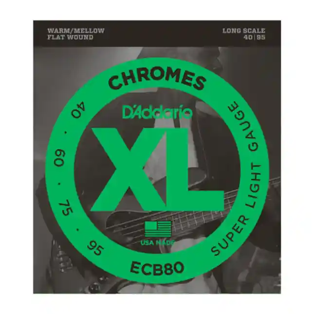 Expédition Rapide D‘Addario Cordes pour basse D‘Addario ECB80, Light, 40-95, cordes longues
