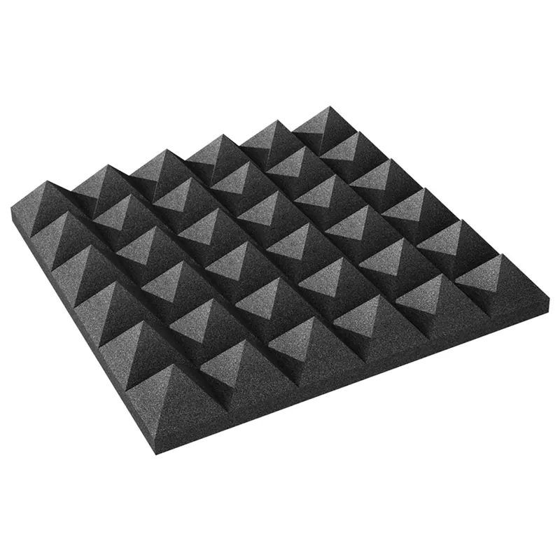 Auralex Studiofoam Pyramid 2‘‘ x 24‘‘ x 24‘‘ - Charcoal (2 Pack) Haute Qualité