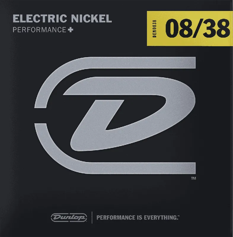 Dunlop DEN0838 Jeux Electric Nickel 08-38 "Low Tension" Jusqu'à Épuisement Des Stocks