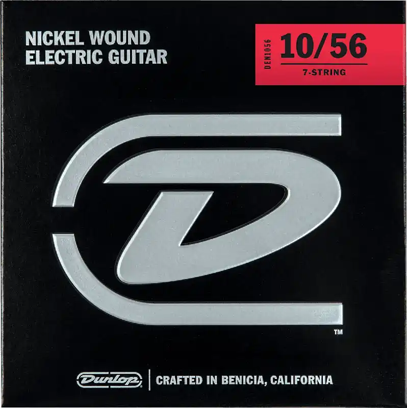 Remise Dunlop DEN1056 Nickel Plated Steel Medium 7 cordes 10-56