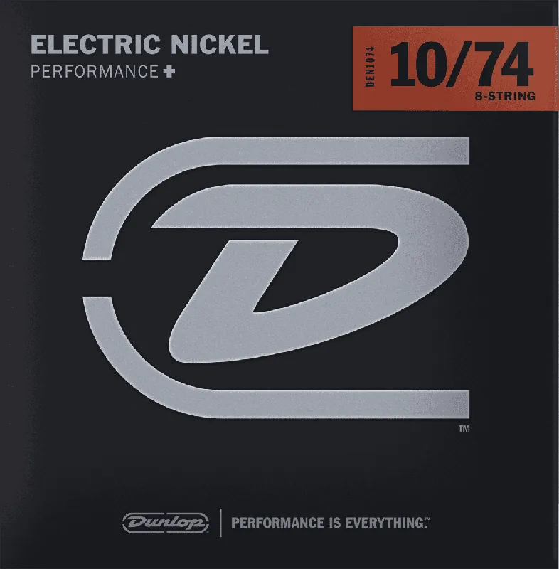 Dunlop DEN1074 Nickel Plated Steel 10/74 8 cordes Prix Bas