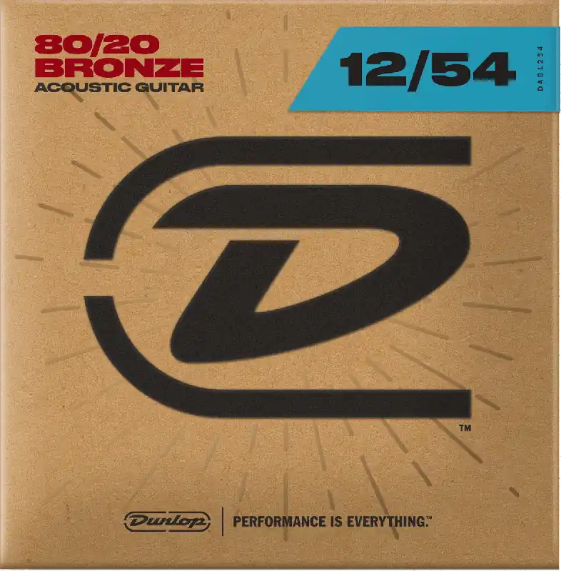Vente Flash Dunlop DAB1254 Bronze 80/20 Light 12/54