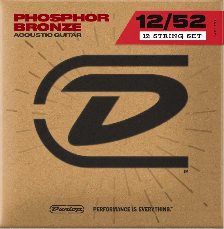 Dunlop DAP1252J Phosphor Bronze Medium 12 cordes 12/52 Meilleur Choix