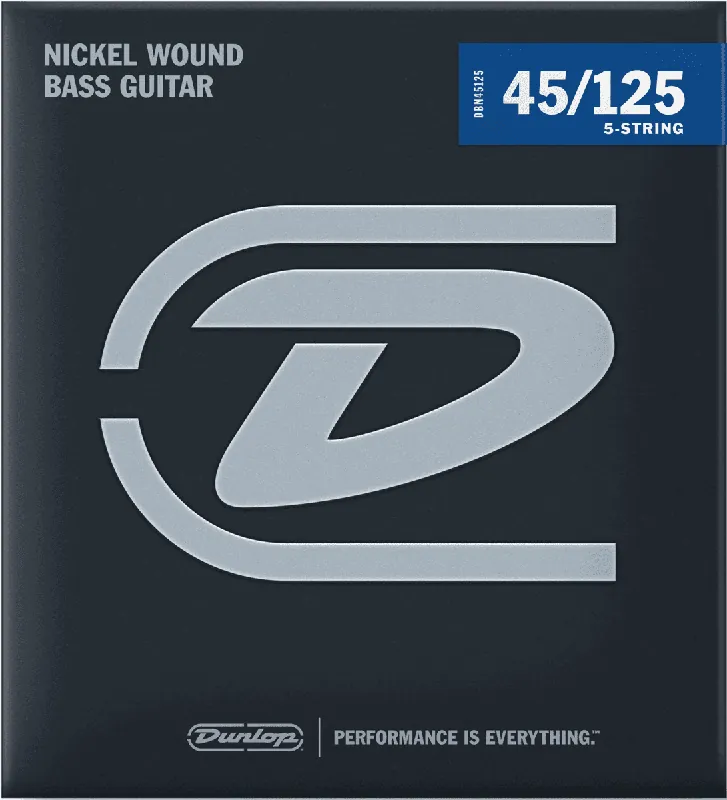 Dunlop DBN45125 CORDES BASSES File Rond Nickel 45/125 5 cordes Jusqu'à Épuisement Des Stocks