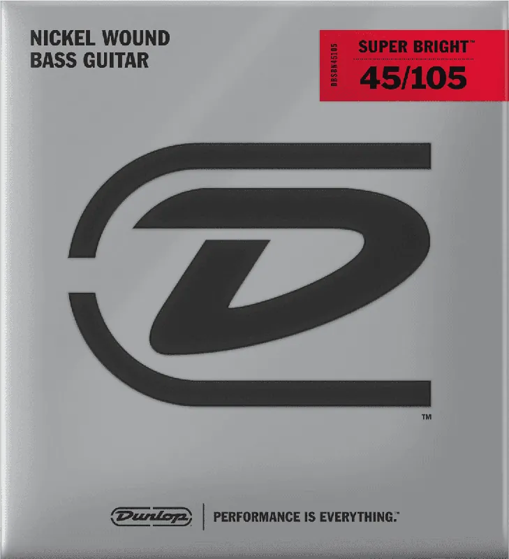 Dunlop DBSBN45105 CORDES BASSES Super Bright Medium 45/105 Seulement Aujourd'hui