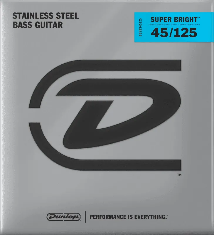 Prix Réduit Dunlop DBSBS45125 CORDES BASSES Super Bright Medium 5 cordes 45/125