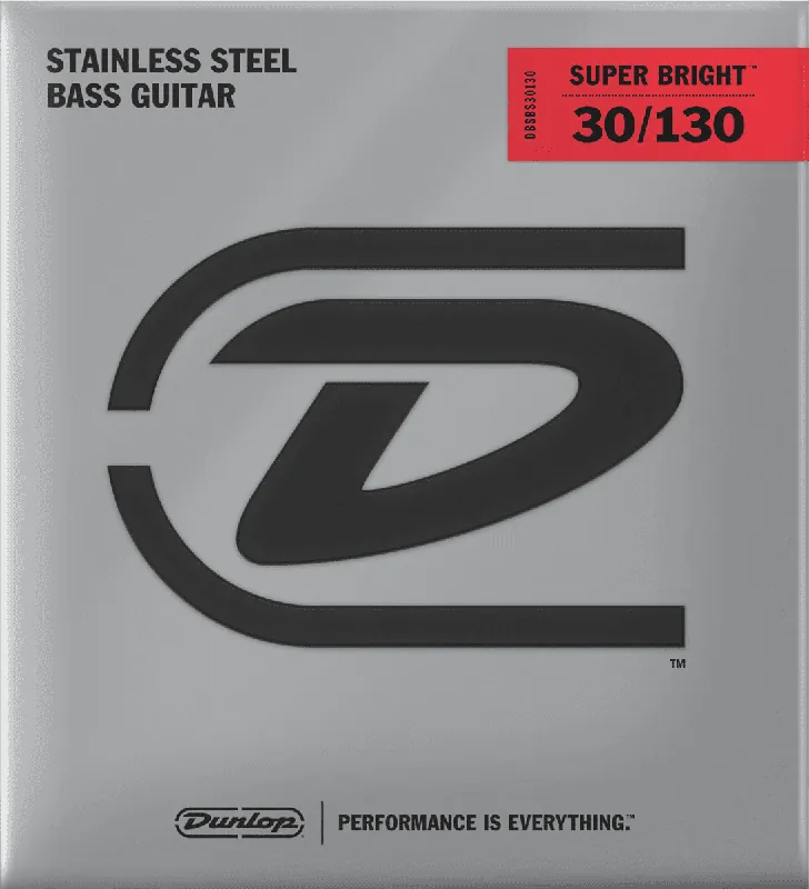 Dunlop DBSBS30130 CORDES BASSES Super Bright Medium 6cordes 30/130 Dernière Chance