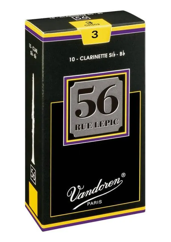Vandoren 56 Rue Lepic Bb Clarinet Reeds (10/Box) - 3 Bon Plan