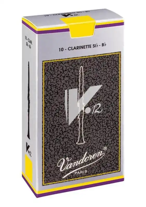 Vandoren V12 Bb Clarinet Reeds (10/Box) - 3.5+ Authentique