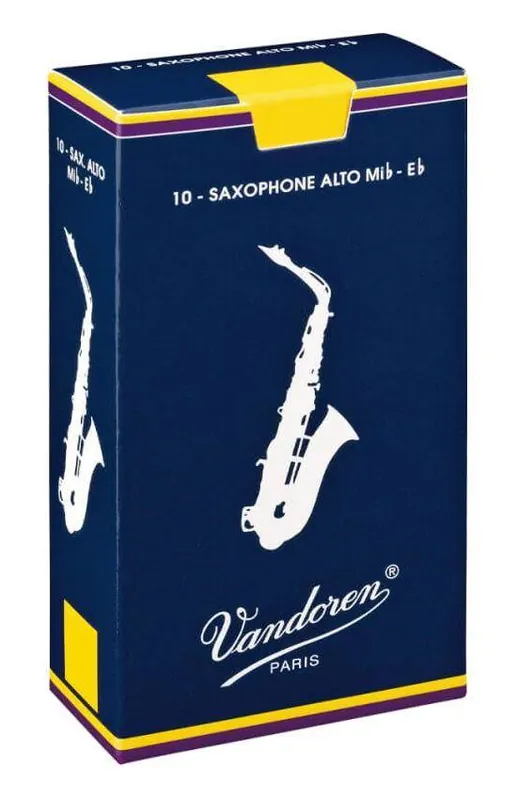 Vandoren Traditional Alto Saxophone Reeds (10/Box) - 2 Meilleure Vente