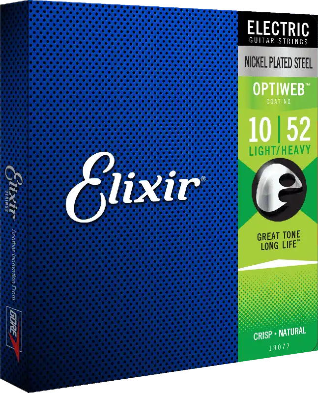 Petit Prix Elixir 19077 Cordes Electriques Optiweb Light/Heavy 10/52