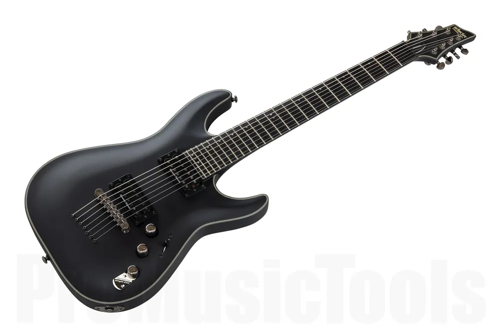 Pas Cher Schecter Blackjack SLS C-7 Passive SBK - Satin Black