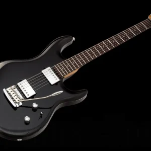 Vente Directe Music Man USA Luke III HH BK - Black - Roasted maple neck