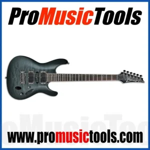 Top Vente Ibanez S571DXQM TGB - Transparent Gray Burst