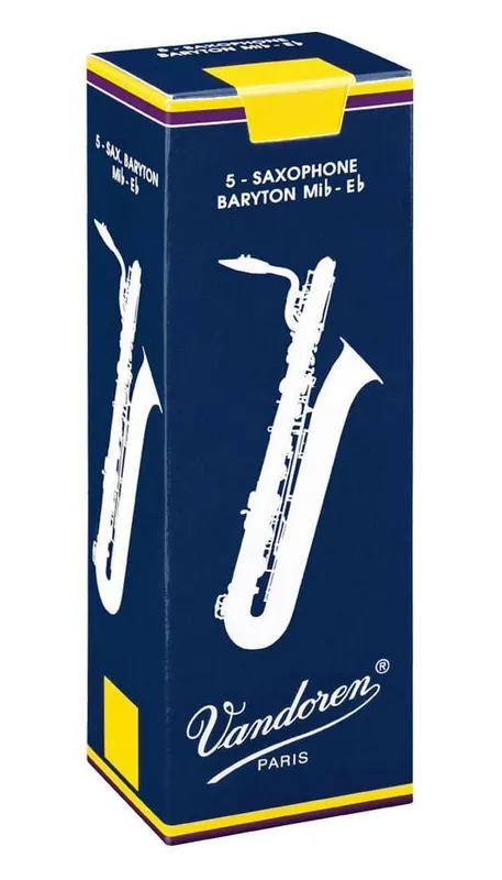 Vandoren Traditional Baritone Saxophone Reeds (5/Box) - 2.5 Commander Maintenant
