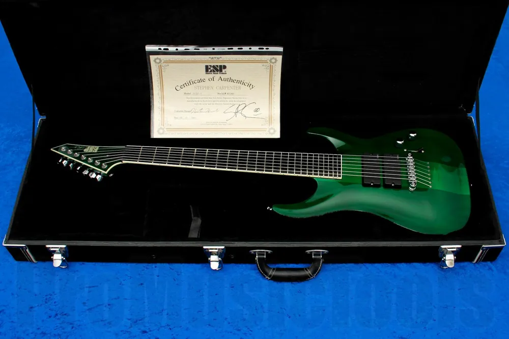 ESP Stephen Carpenter STEF-7 CS STG - See Thru Green - Custom Shop Solde