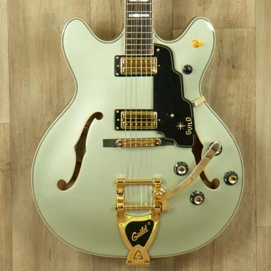 Meilleure Vente Guitare electrique Guild Starfire VI Shoreline mist