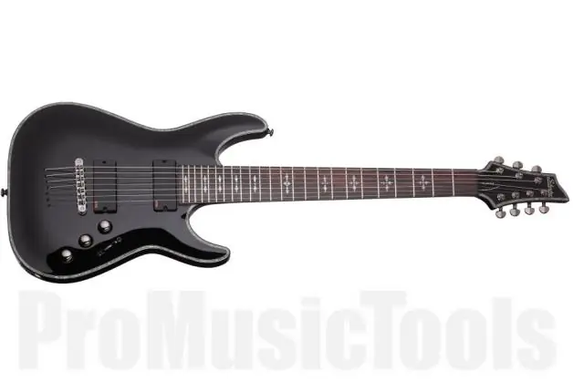 Schecter Hellraiser C-7 BLK - Gloss Black Commande En Gros