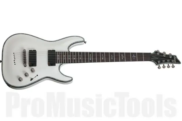 Authentique Schecter Hellraiser C-7 WHT - Gloss White