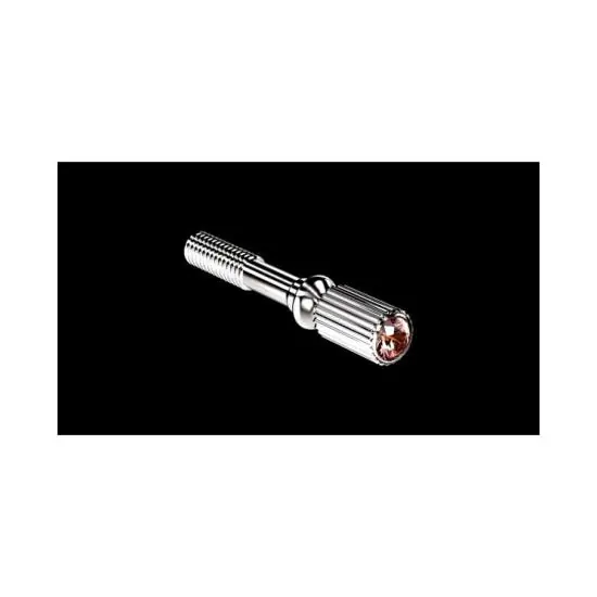 Meilleur Prix JLV SOUND - Vis de serrage Argentée avec strass Rubis