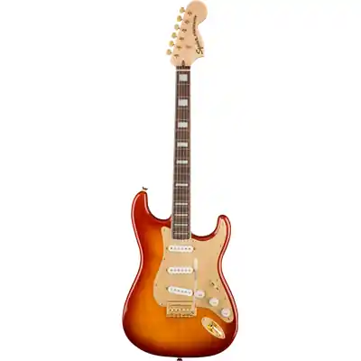 Prix Réduit DISCONTINUE Guitare électrique Squier 40th anniversary gold edition sienna sunburst