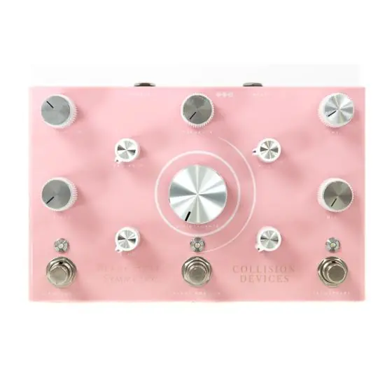 DISCONTINUE Pédale d‘effet Collision devices Black Hole Symmetry Pink Certifié