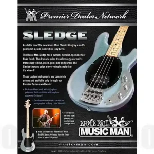 Top Vente Music Man USA Classic Sabre 4 SL - PDN Sledge Limited Edition RW