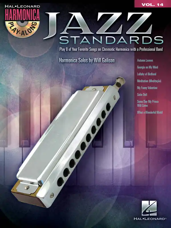 Retour Gratuit Hal Leonard Jazz Standards Harmonica Play-Along Volume 14 (Chromatic Harmonica) - Galison - Book/CD