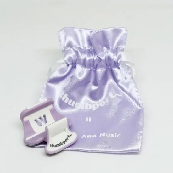 Bon Plan THUMBPORT TP2-DO - Support pouce main droite pour flûte - Blanc-violet