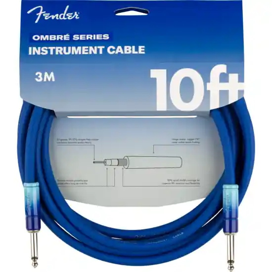 Haute Qualité Cable Jack Fender Ombré 3M Belair Blue