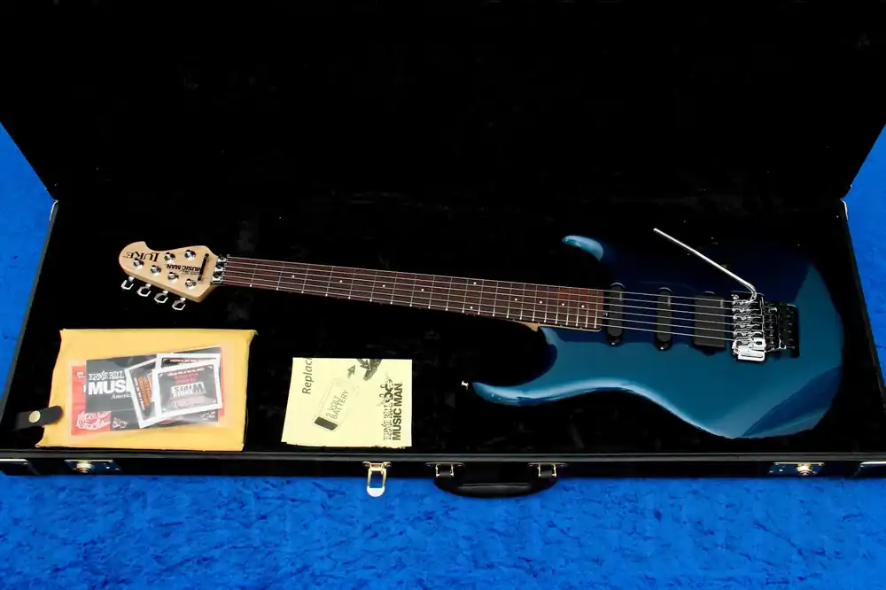 Music Man USA Luke I FR BP - Blue Pearl - 20th Anniversary Reissue Nouvelle Collection