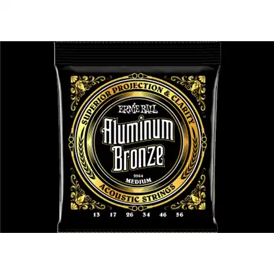 Vente Directe Cordes Guitare Folk Ernie Ball Medium 13-56 Aluminium Bronze