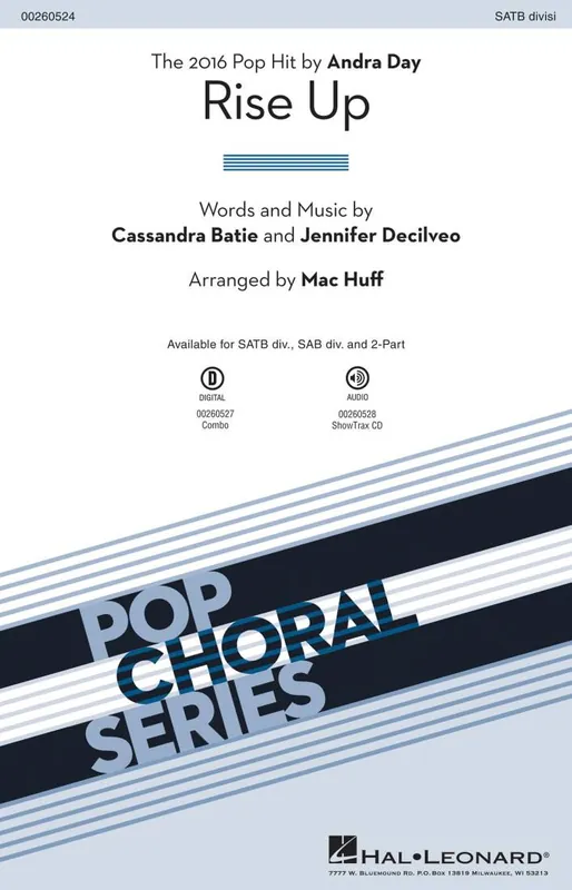 Hal Leonard Rise Up - Decilveo/Batie/Huff - SATB Dernier Modèle