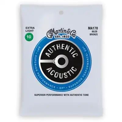 Bon Marché Cordes Guitare Folk Martin Extra-Light 10-47