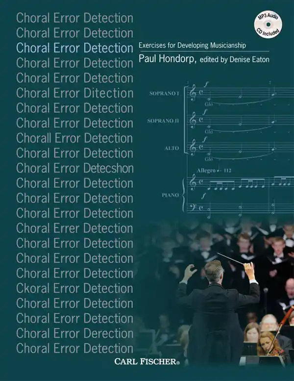 Prix Cassé Carl Fischer Choral Error Detection Exercises for Developing Musicianship - Hondorp/Eaton - Book/CD