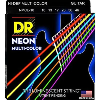 Cordes guitare electrique DR Hi-Def Multicolor 10-46 Promotion Saisonnière