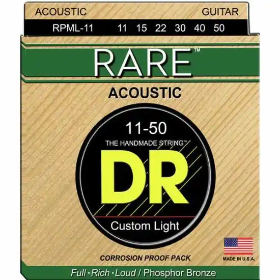 Cordes Guitare Folk Dr Rare 11-50 Meilleur Choix