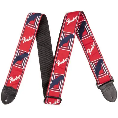 Commander Maintenant Sangle Guiatre Fender Monogrammed Series Red/White/Blue