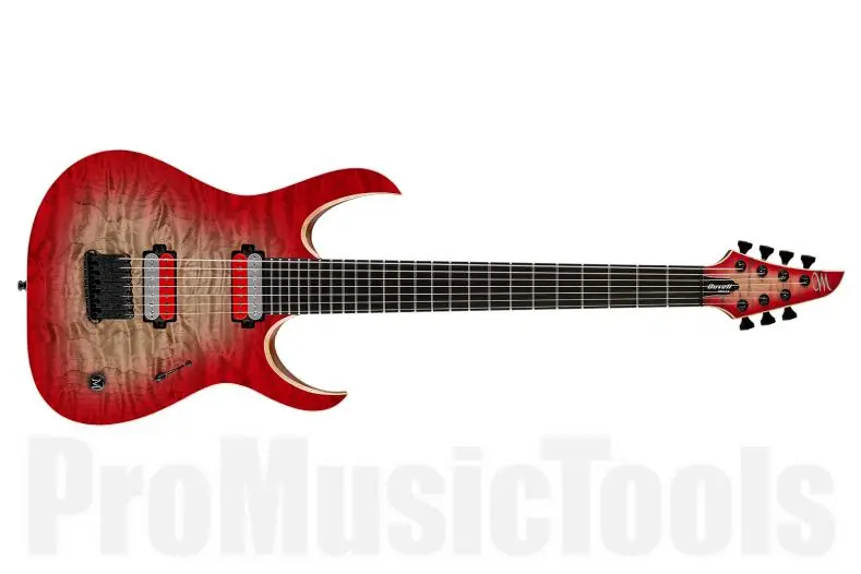 Mayones Duvell 7 Qatsi 2.0 John Browne Signature - Ruby Burst Offre Exclusive