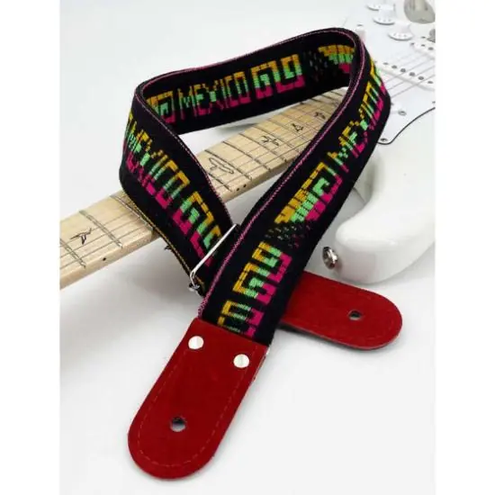Paiement Sécurisé DISCONTINUE sangle guitare Kidam Motif Indio Natural