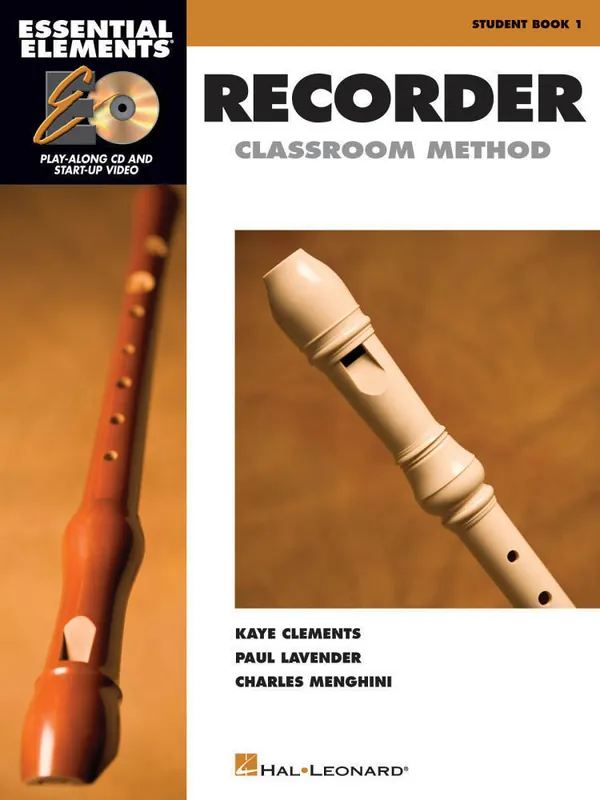 Hal Leonard Essential Elements for Recorder Classroom Method - Clements/Menghini/Lavender - Student Book 1/CD Prix Réduit