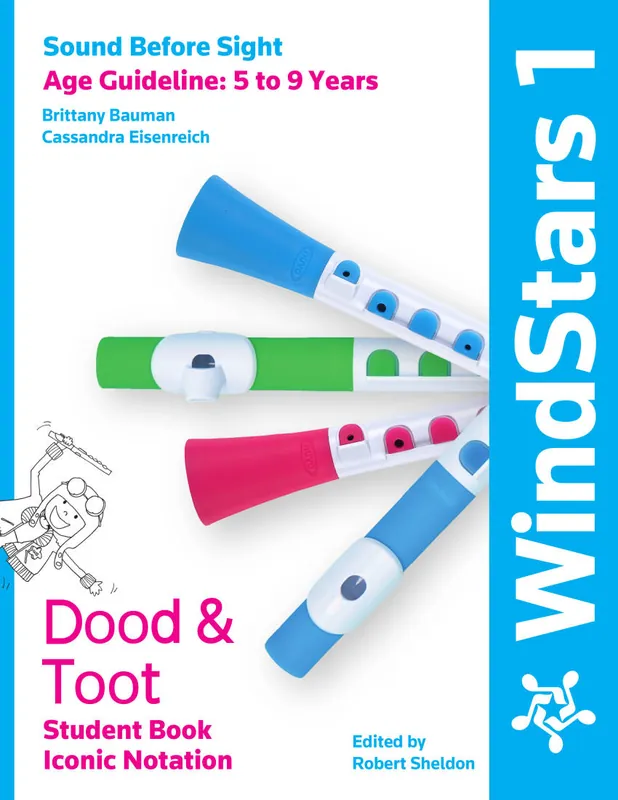 Nouveauté Nuvo WindStars 1 Dood & Toot Student Book (Iconic Notation) - Bauman/Eisenreich - Recorder - Book
