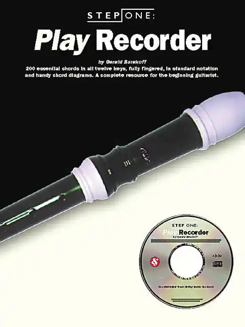 Wise Music Group Step One Play Recorder - Burakoff - Recorder - Book/CD Vente Flash