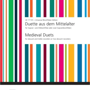 Universal Edition Medieval Duets - Coles - Recorder Duets (Descant/Treble or 2 Descant) - Book Meilleure Vente