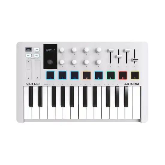 Seulement Aujourd'hui Clavier Maitre Arturia MiniLab MK3 blanc